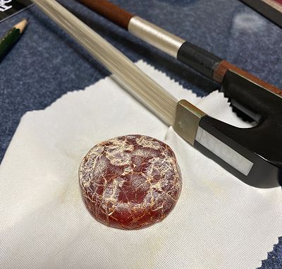 弓毛の交換 弓毛の交換