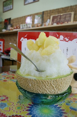 プレミアムかき氷「マスクメロン」