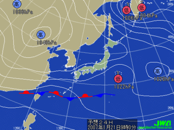 久々の気圧配置図