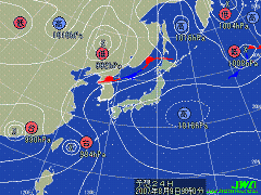 明日の気圧配置図