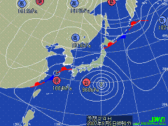 明日の気圧配置図