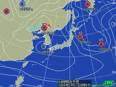 明日の気圧配置図