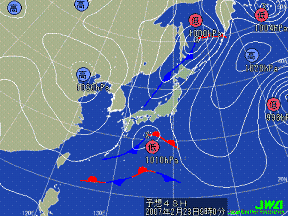 明日の気圧配置図