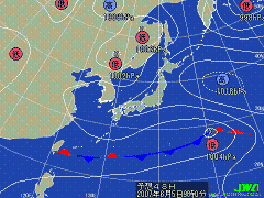 明日の気圧配置図