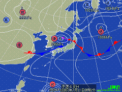 明日の気圧配置図