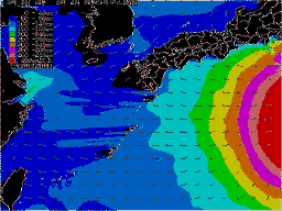 明日の波浪予想図