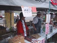 気賀関所まつりで生ビール