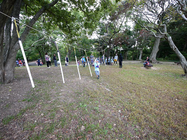 ボーイスカウト浜松第６団の一日体験会「忍者学校」の様子です。