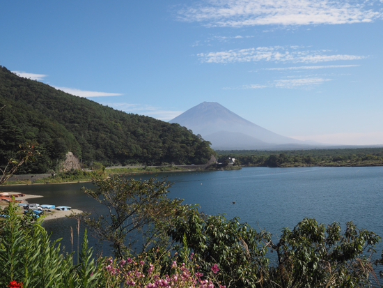 精進湖からの富士山♪