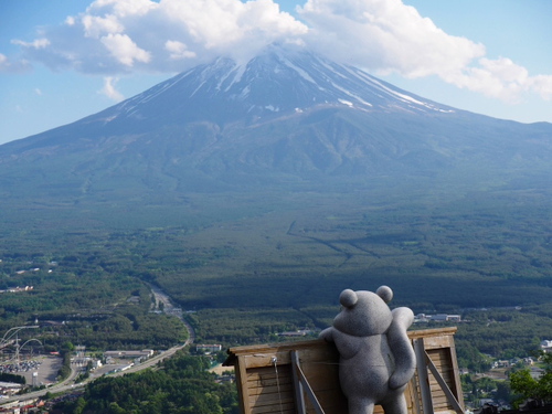 天上山山頂　展望台からの富士山　かちかち山ロープウェイ