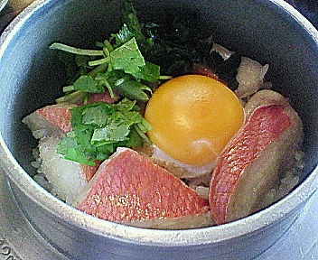 金目鯛の釜めし