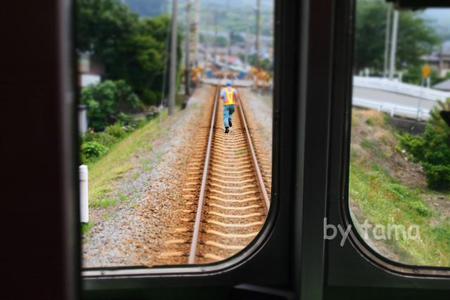 赤ガエル 緊急停車 岳南電車の旅 NO・7