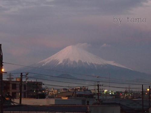 緊急UP 今日の撮れたて富士山 夕焼けから闇夜へ