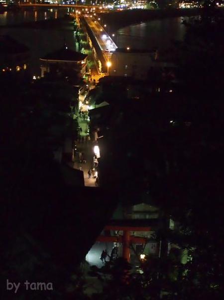 江ノ島からの夜景と縁結び♪ ここもやっぱり聖地???