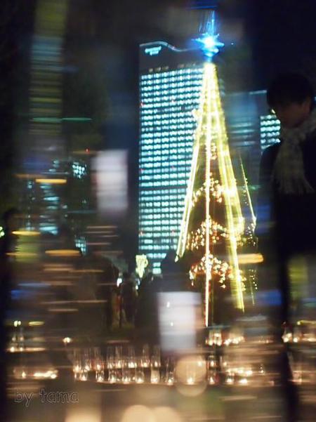 運河パーク キャンドルカフェ TOWERS Milight~みなとみらい21オフィス全館ライトアップ