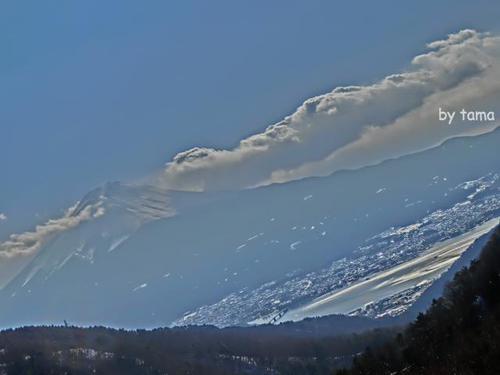 天下茶屋からの富士山の眺め