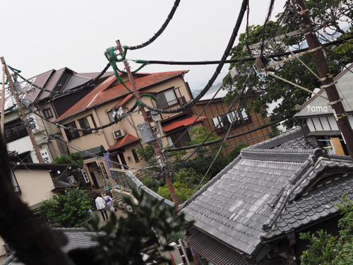年季の入った電柱 江ノ島 年季の入った電柱 江ノ島
