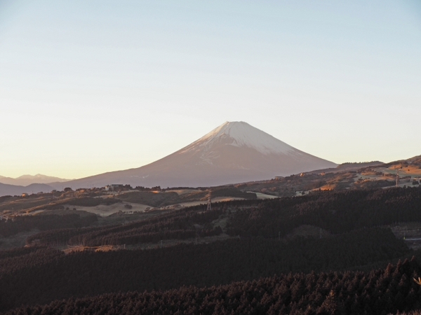 県道20号 富士山と夕日 県道20号 富士山と夕日