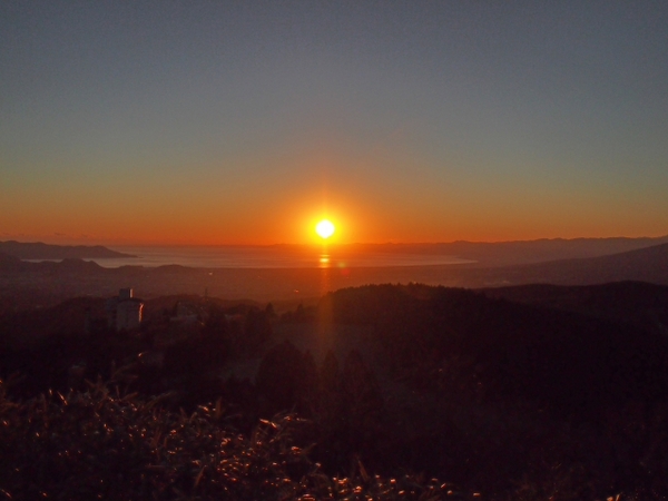 県道20号 富士山と夕日 県道20号 富士山と夕日