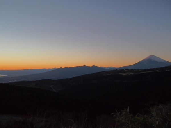 県道20号 富士山と夕日 県道20号 富士山と夕日