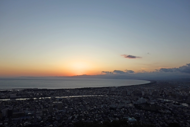 香貫山展望台からの夕景 マジックアワー 香貫山展望台からの夕景 マジックアワー