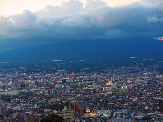 香貫山展望台からの夕景 マジックアワー 香貫山展望台からの夕景 マジックアワー