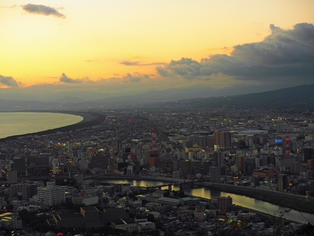香貫山展望台からの夕景 マジックアワー 香貫山展望台からの夕景 マジックアワー