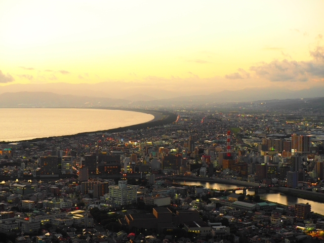 香貫山展望台からの夕景 マジックアワー 香貫山展望台からの夕景 マジックアワー