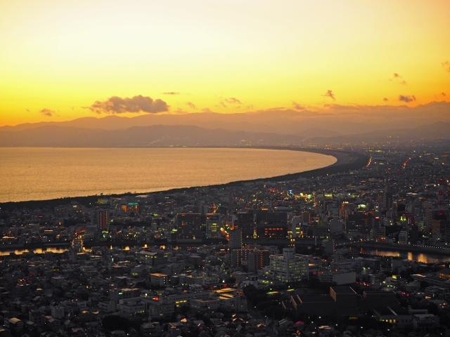 香貫山展望台からの夕景 マジックアワー 香貫山展望台からの夕景 マジックアワー