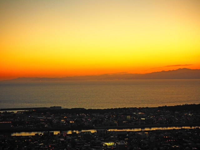 香貫山展望台からの夕景 マジックアワー 香貫山展望台からの夕景 マジックアワー