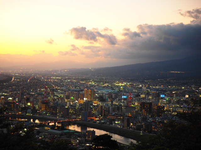 香貫山展望台からの夕景 マジックアワー 香貫山展望台からの夕景 マジックアワー