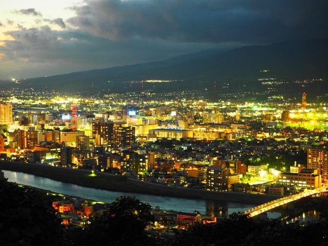 香貫山展望台からの夕景 マジックアワー 香貫山展望台からの夕景 マジックアワー