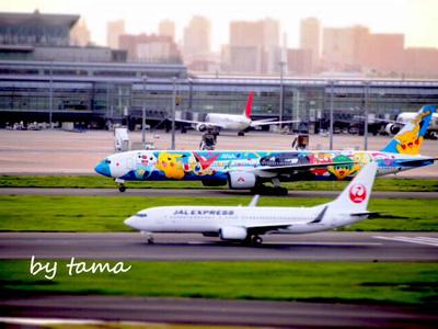 ポケモンジェット 羽田空港国内線♪