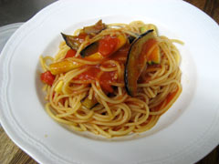 茄子とズッキーニのパスタ(作り方)
