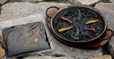 イカスミのパエリアの素・広島県産牡蠣のパエリア 作り方 イカスミのパエリアの素・広島県産牡蠣のパエリア 作り方