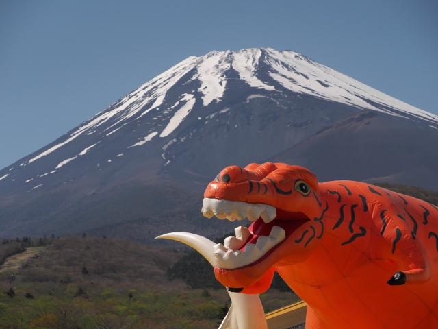 2016年5月5日の富士山 ぐりんぱ 2016年5月5日の富士山 ぐりんぱ