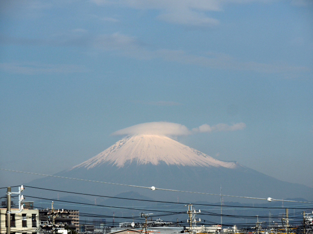 2016年12月20日の富士山 自宅 2016年12月20日の富士山 自宅