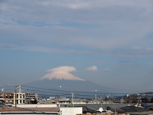 2016年12月20日の富士山 自宅 2016年12月20日の富士山 自宅