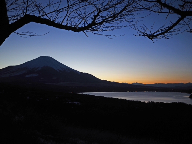 2017年1月25日の富士山 山中湖パノラマ台 2017年1月25日の富士山 山中湖パノラマ台