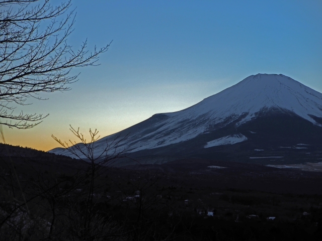 2017年1月25日の富士山 山中湖パノラマ台 2017年1月25日の富士山 山中湖パノラマ台