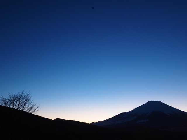 2017年1月25日の富士山 山中湖パノラマ台 2017年1月25日の富士山 山中湖パノラマ台