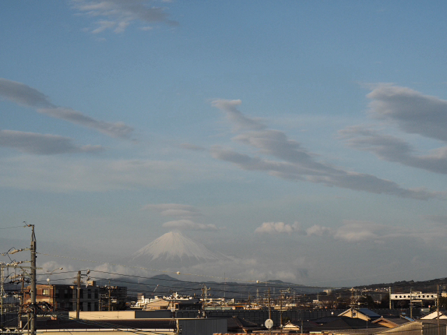 2017年2月23日の富士山 自宅 2017年2月23日の富士山 自宅