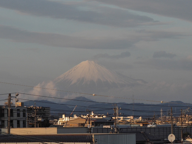 2017年2月23日の富士山 自宅 2017年2月23日の富士山 自宅
