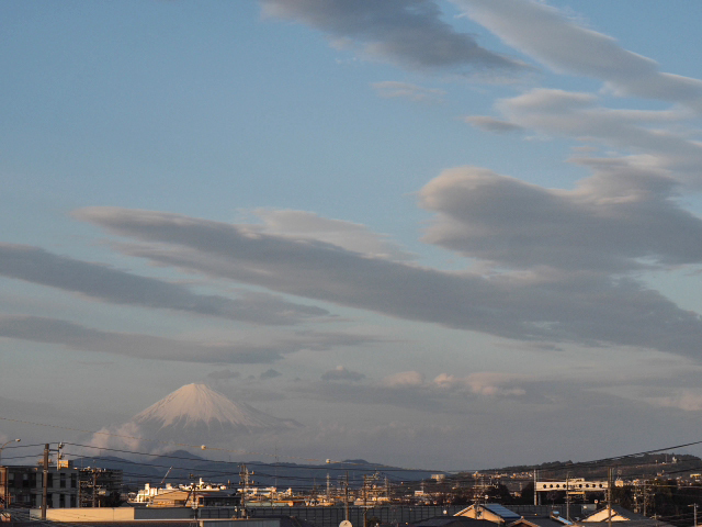 2017年2月23日の富士山 自宅 2017年2月23日の富士山 自宅