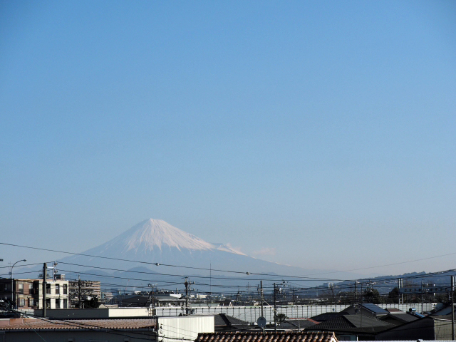 2017年3月3日の富士山 自宅 2017年3月3日の富士山 自宅