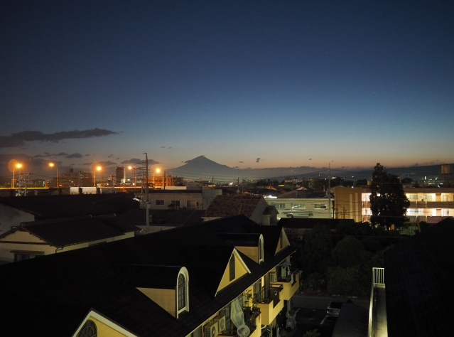 2017年5月11日の富士山 自宅 2017年5月11日の富士山 自宅