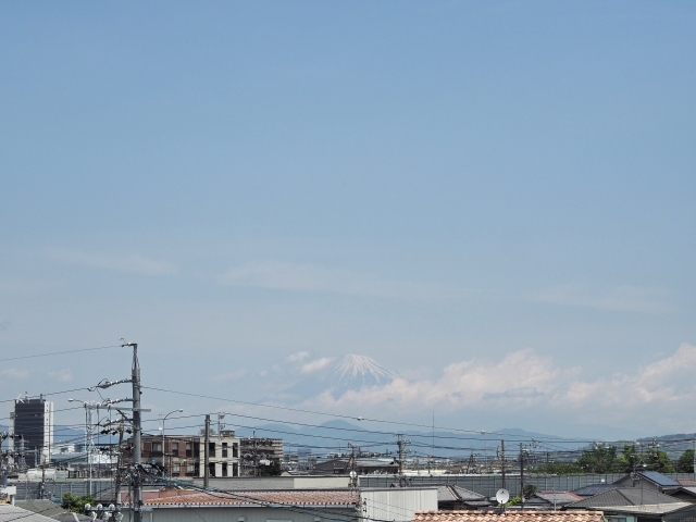 2017年5月11日の富士山 自宅 2017年5月11日の富士山 自宅