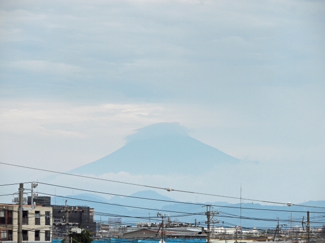 2017年8月26日の富士山 自宅 2017年8月26日の富士山 自宅