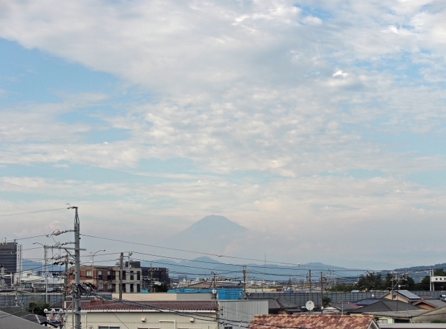 2017年8月26日の富士山 自宅 2017年8月26日の富士山 自宅