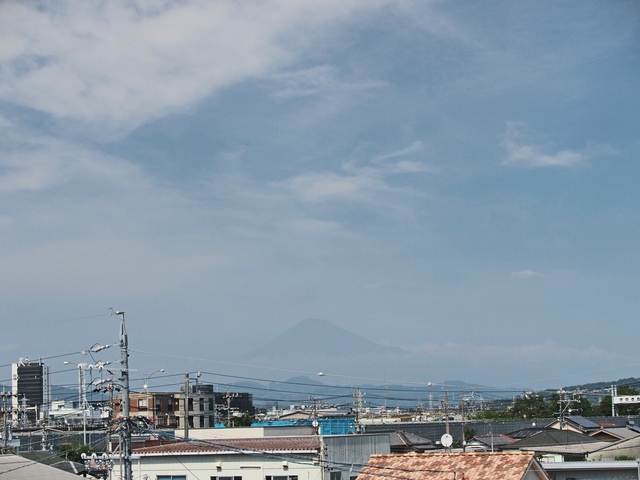 2017年8月28日の富士山 自宅 2017年8月28日の富士山 自宅